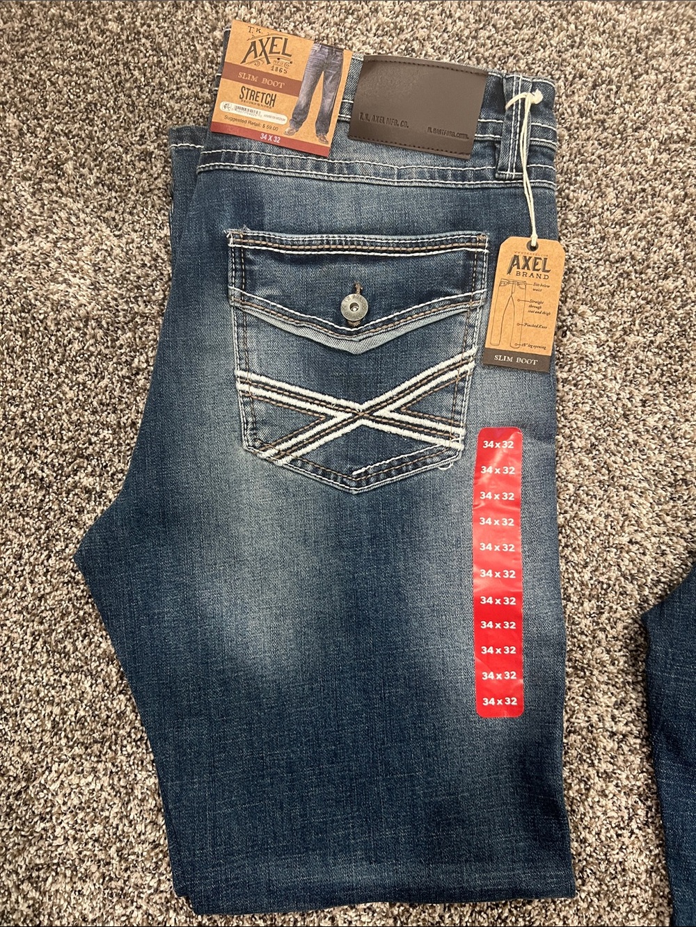 Axel Slim Boot Men Jeans - Dark Blue